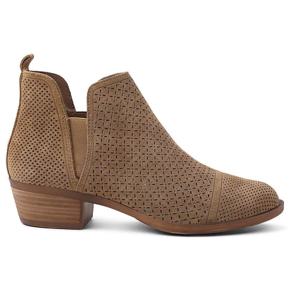 Kenzie Glynda Ankle Boot in Desert Sand Suede NEW